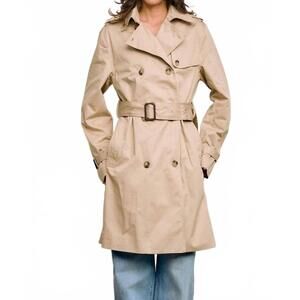 NEW ANWND women's nora classic belted trench coat in sand